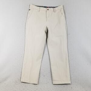 Dockers Chino Pants Mens 33x28 Khaki Straight Fit Smart 360 Flex Stretch Casual